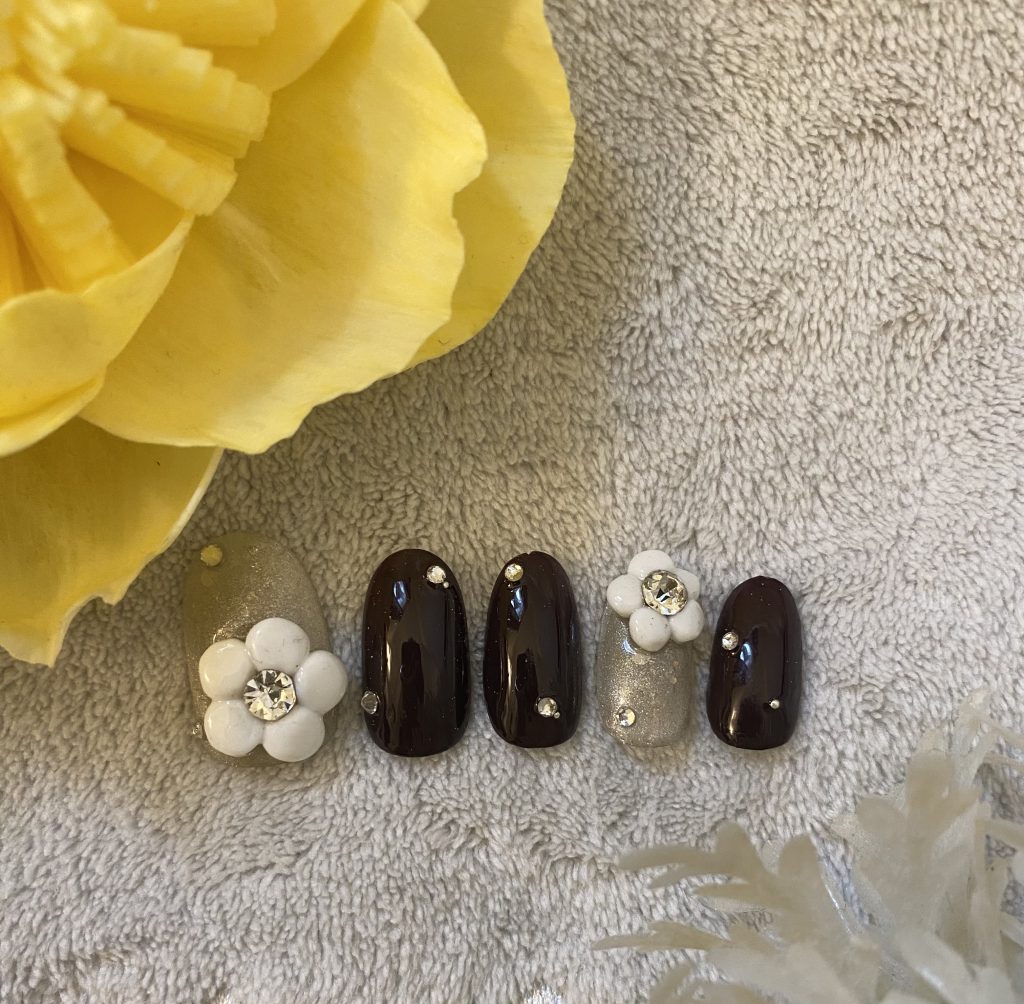 ネイルチップダークカラー