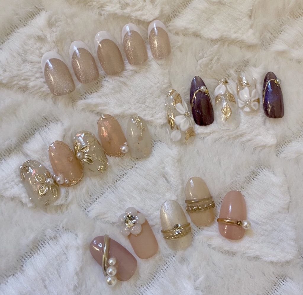 ネイルチップピンク系ミックス